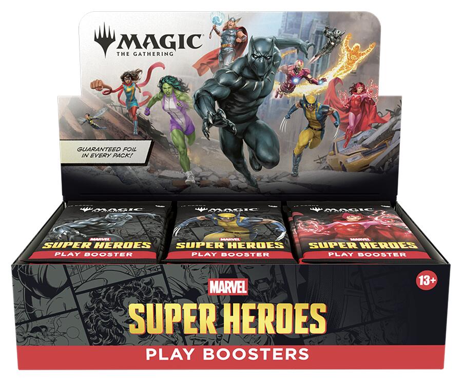 Marvel Super Heroes — Play Booster Display